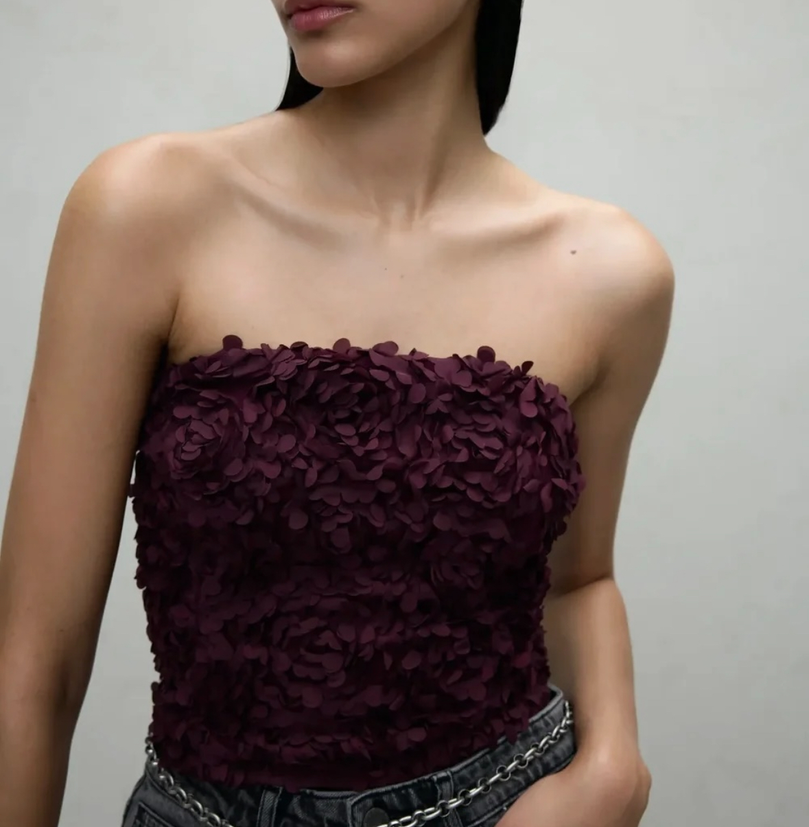 Virosie Bandeau Top Burgunder