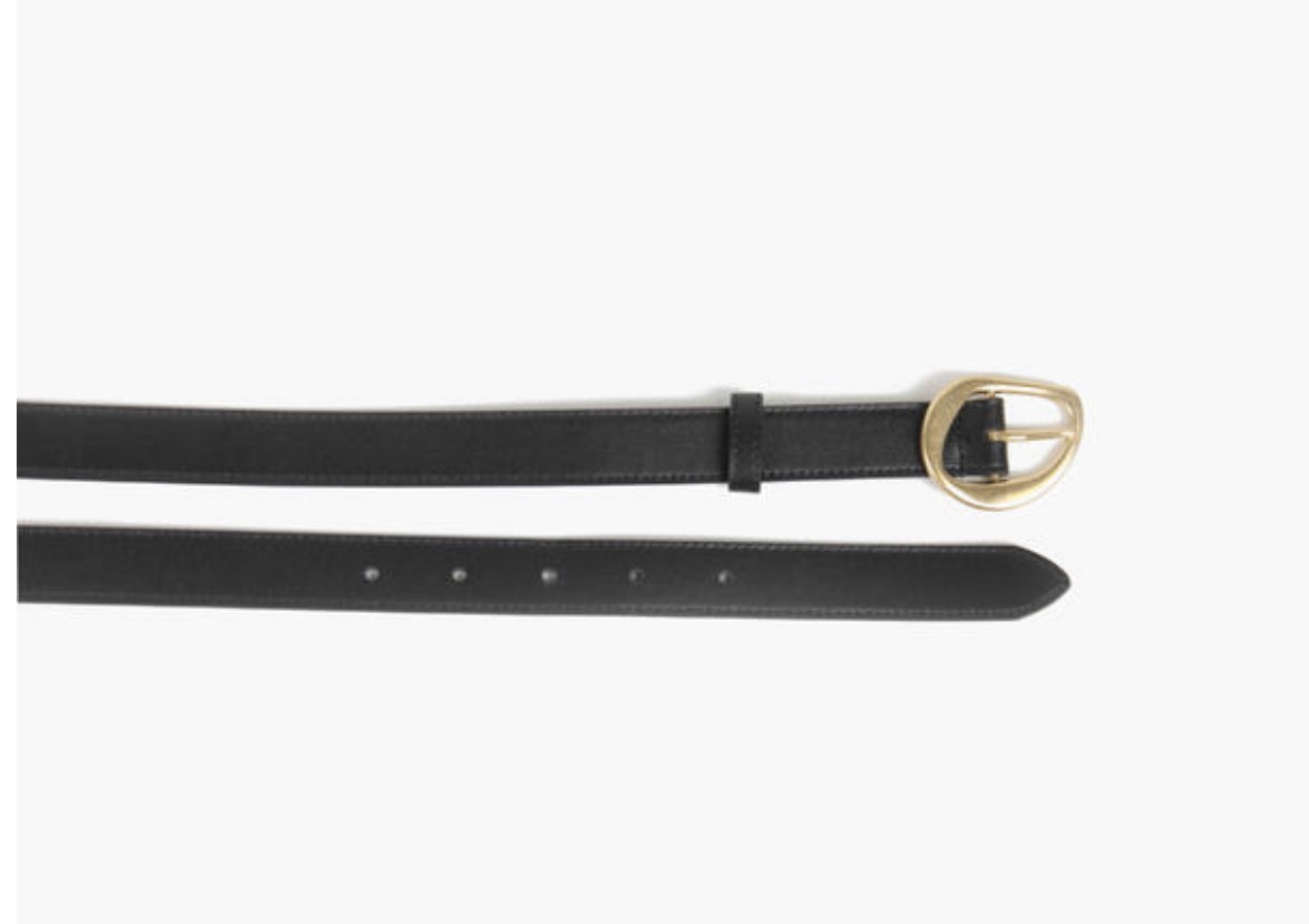 NOHR mia small belte i skinn sort
