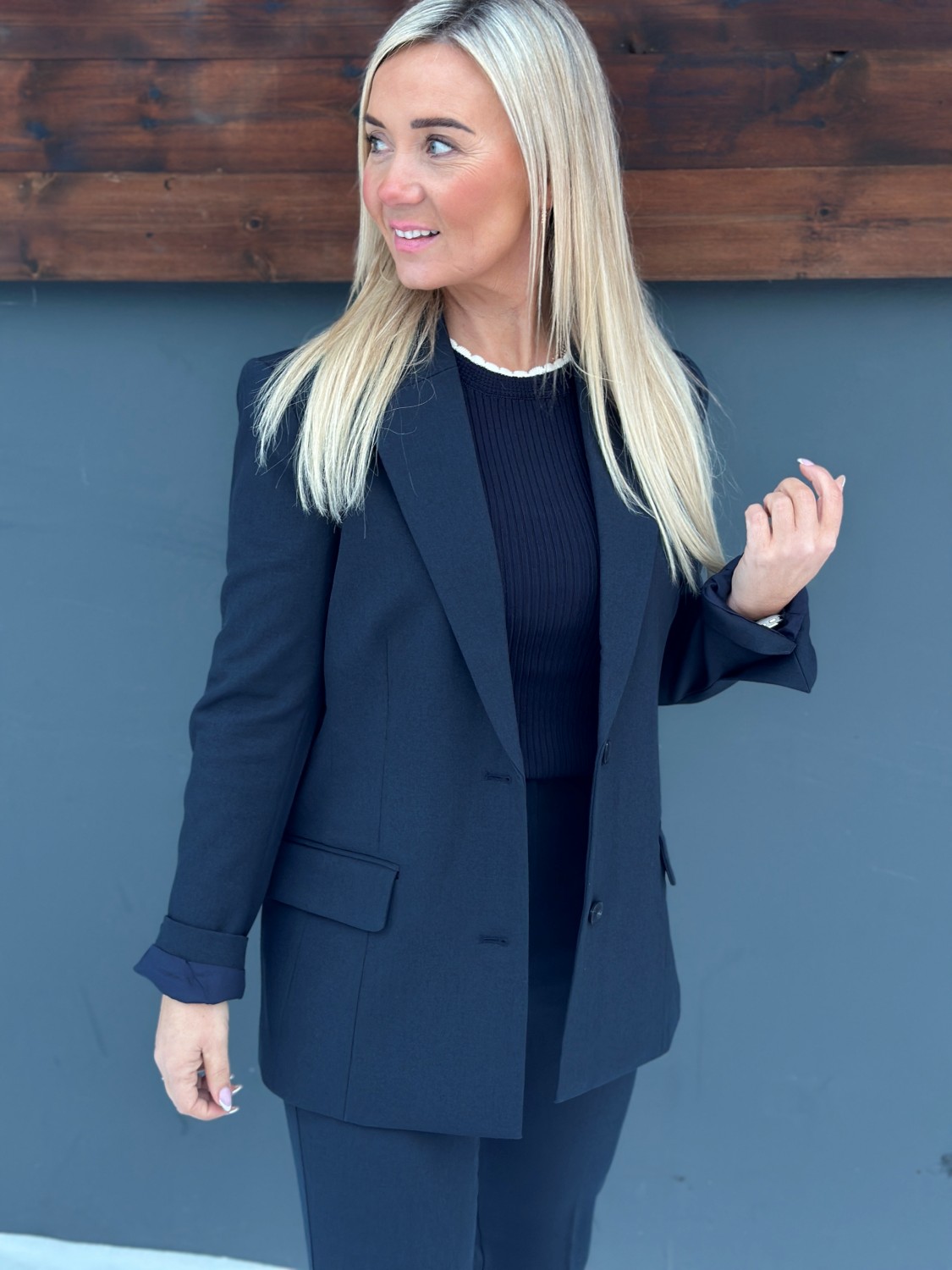 SLLilu Slit Blazer Marine