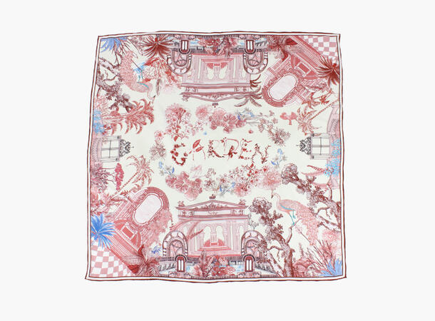 NOHR Eden silkeskjerf 2-1 blå