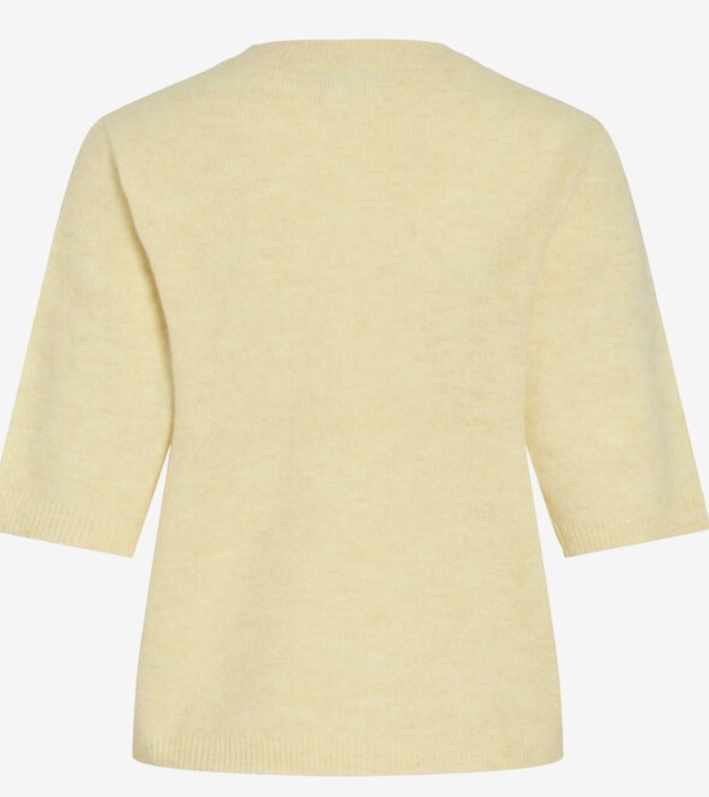 Viliga O-neck Knit Cardigan Gul