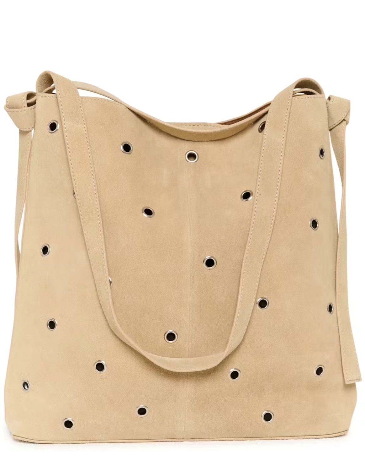 SLCalilje Eyelets Suede Bag Sand