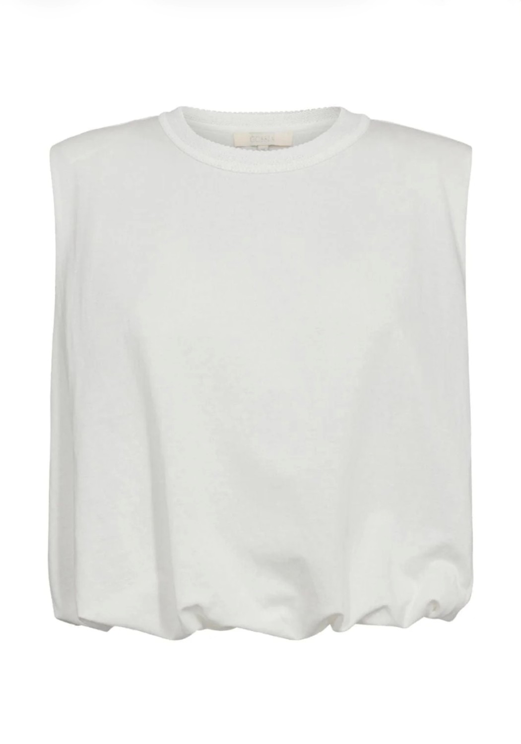 AnisaGO Tee skulderputer hvit