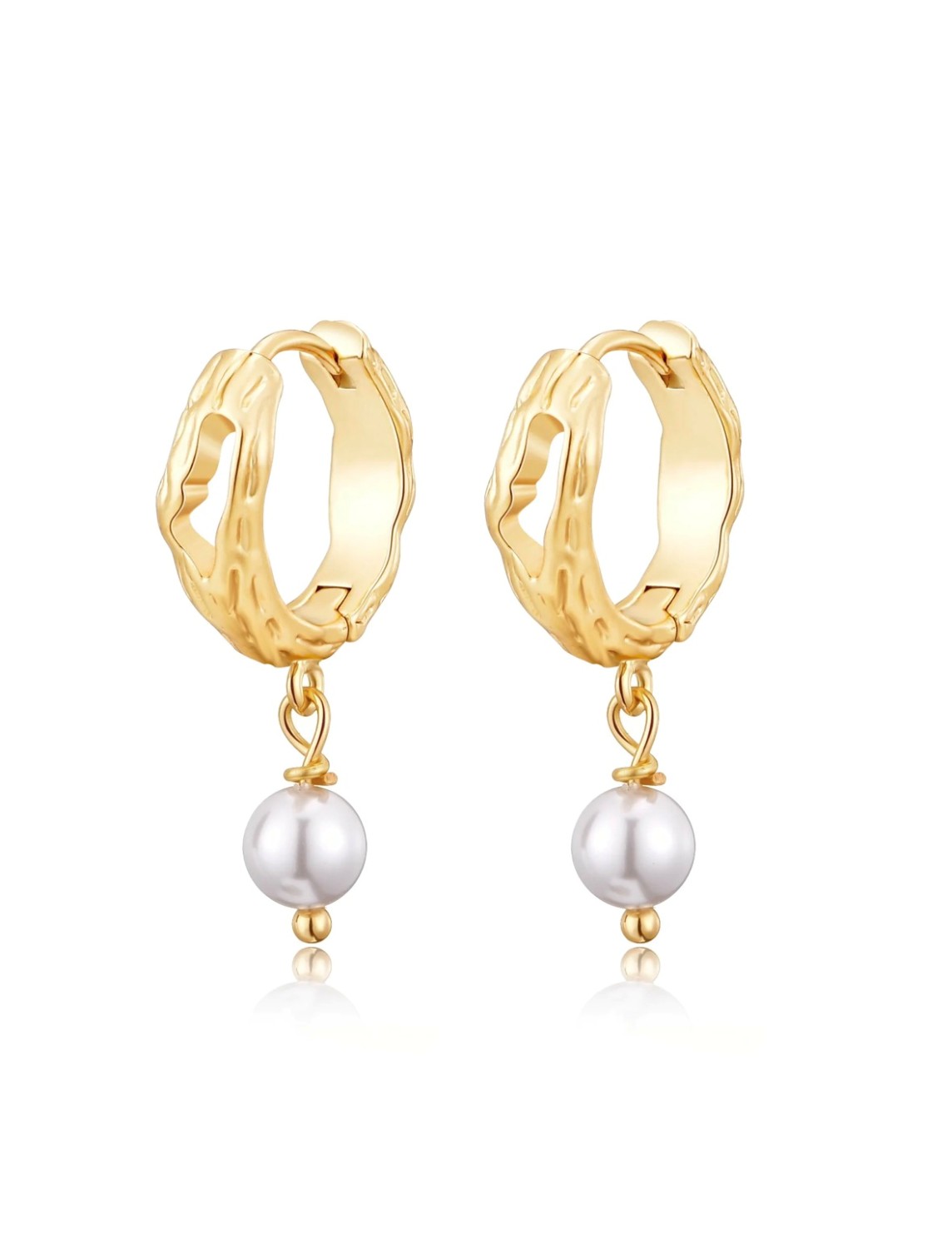 Ellinor ear gull hvit 6