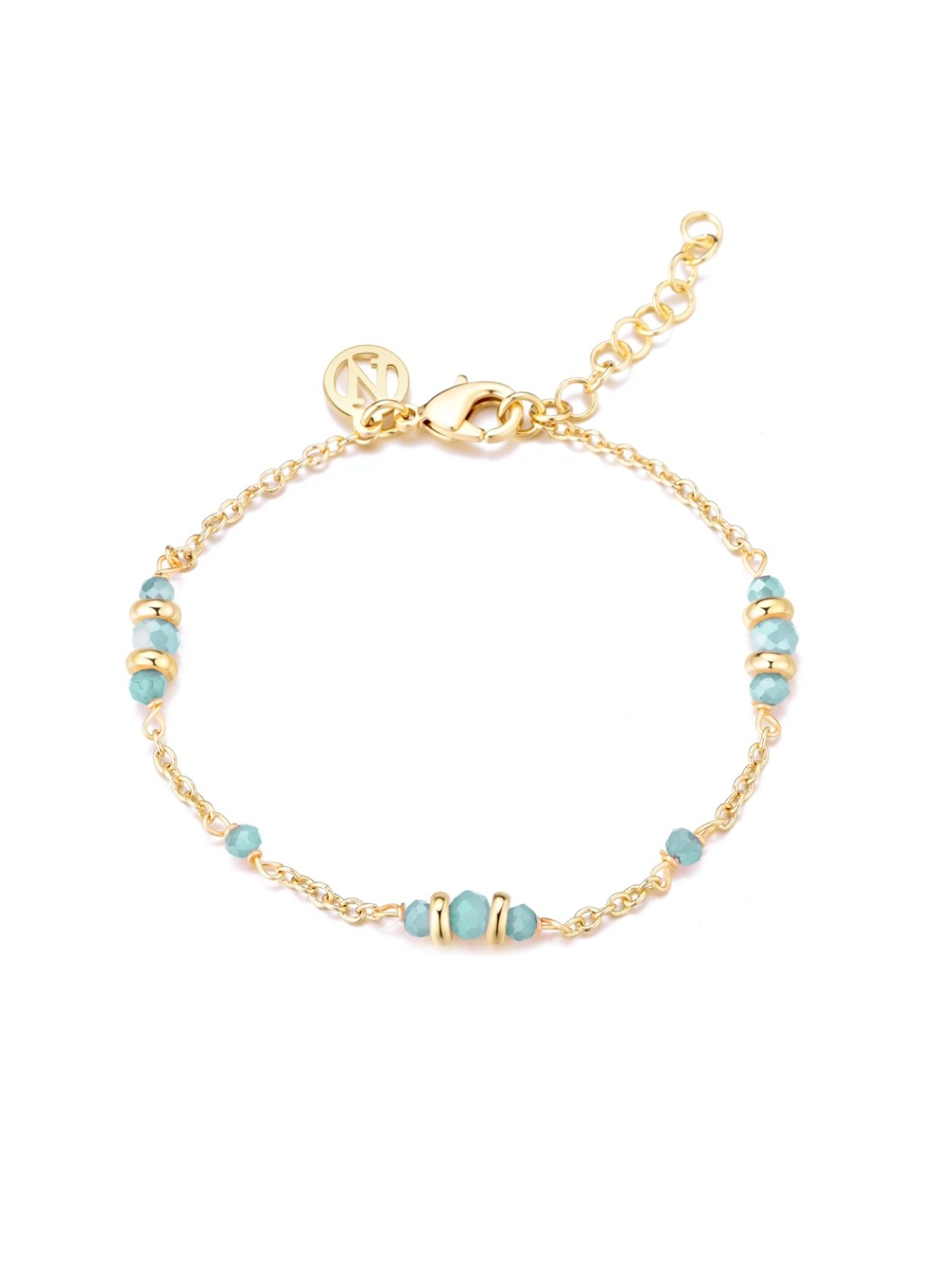 Elly chain brace gull blå