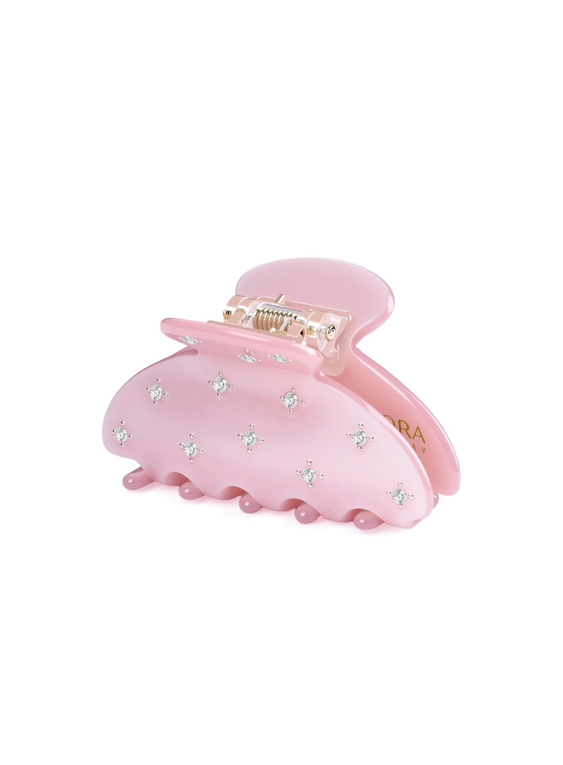 Hårklype plain liten rosa 5