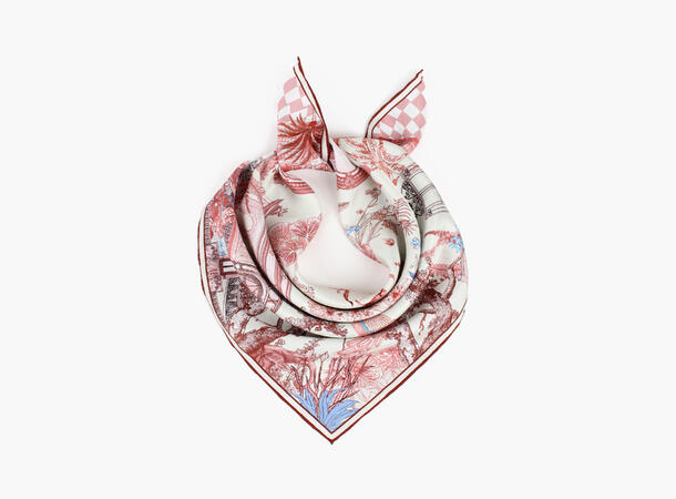 NOHR Eden silkeskjerf 2-1 blå