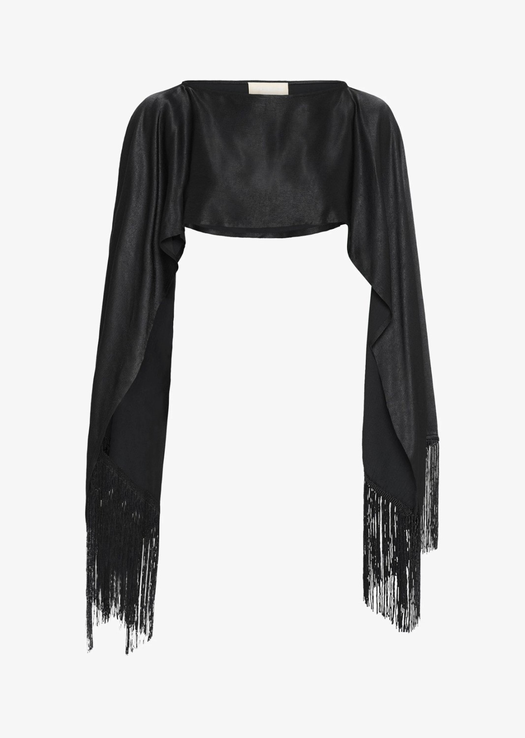 SLMirabella scarf frynser sort