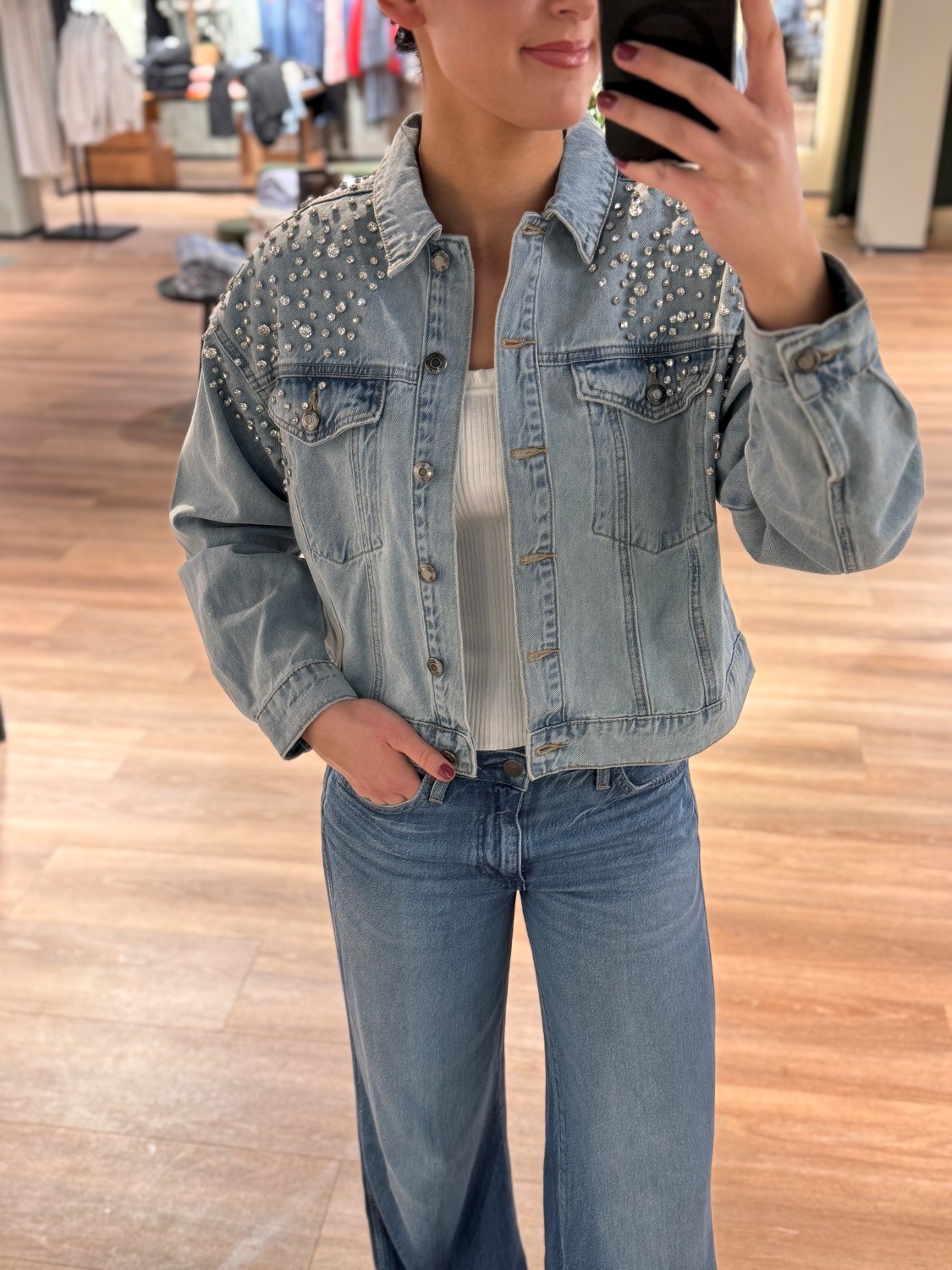 PZBridget denim jacket blå