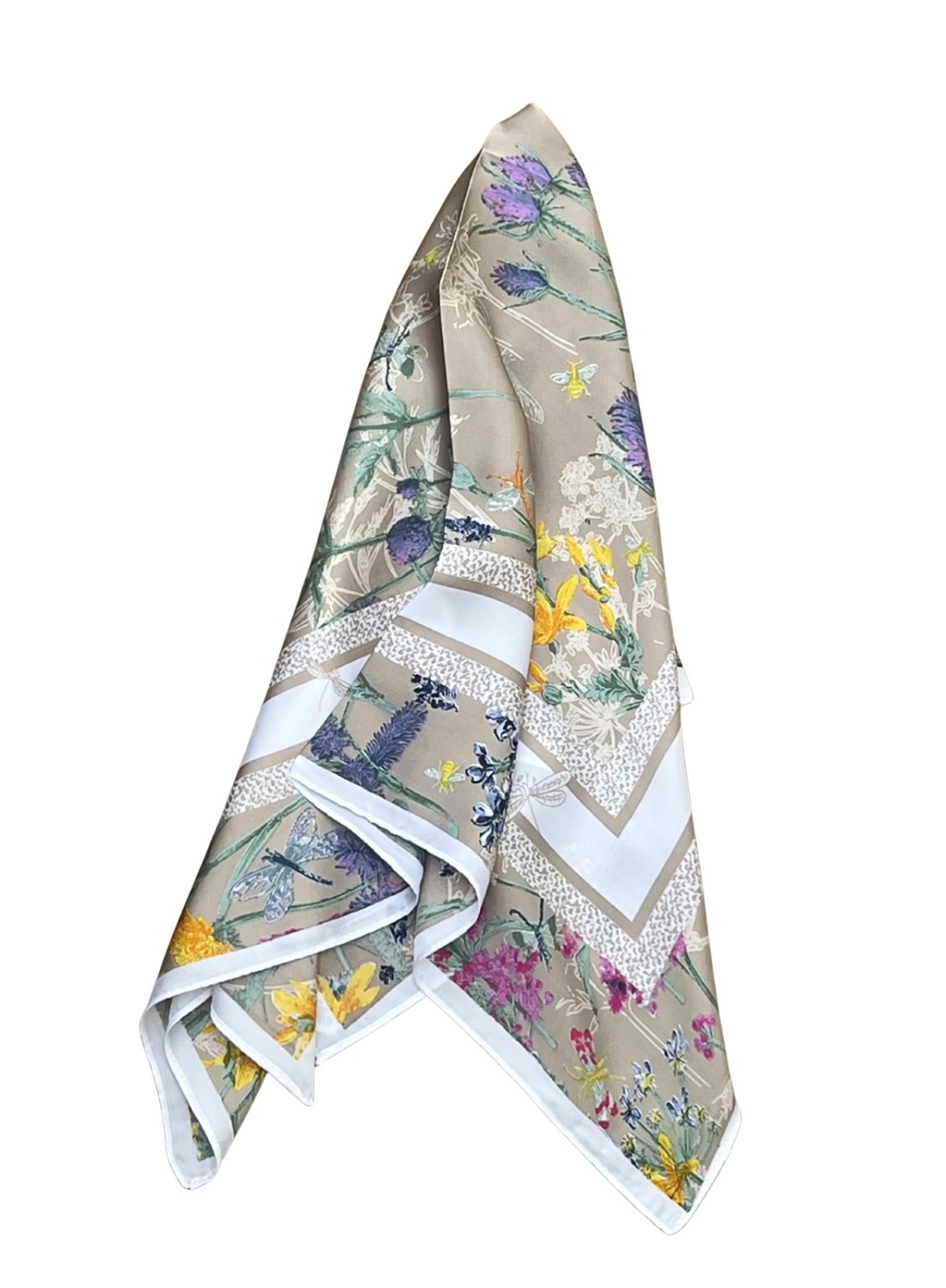 NORA skjerf summer meadoow beige