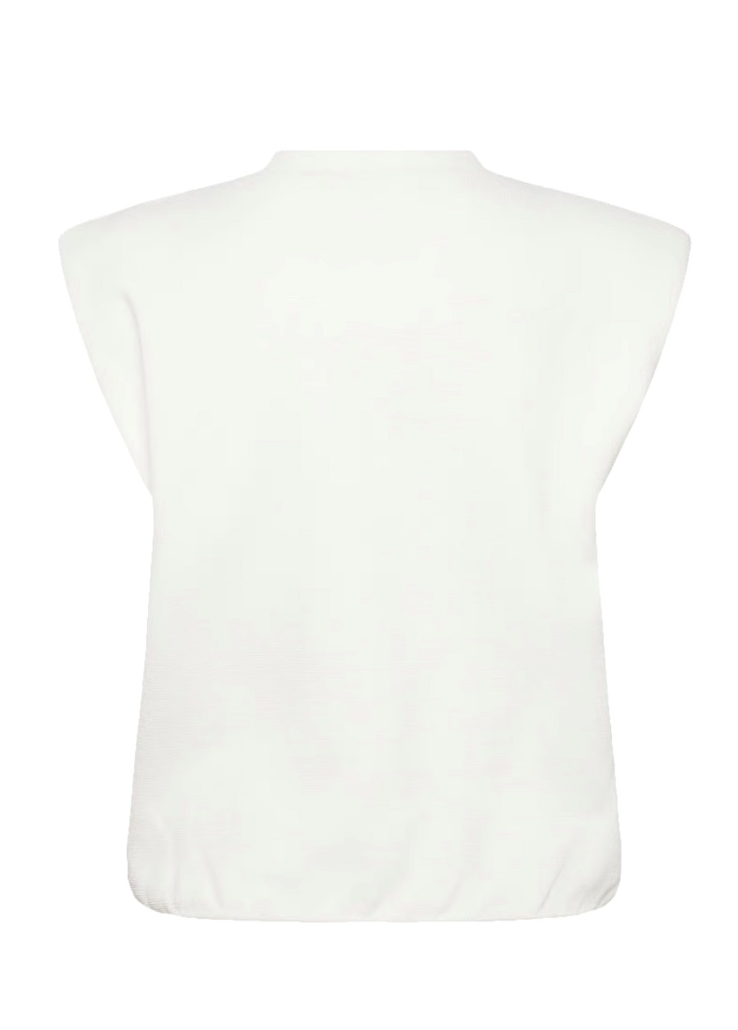 MSFauna knit vest cloud dancer hvit