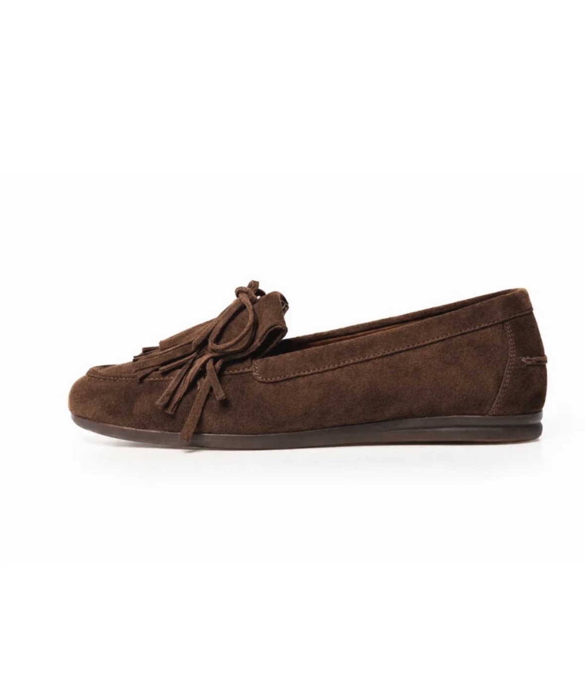 La boheme cognac semsket loafers brun