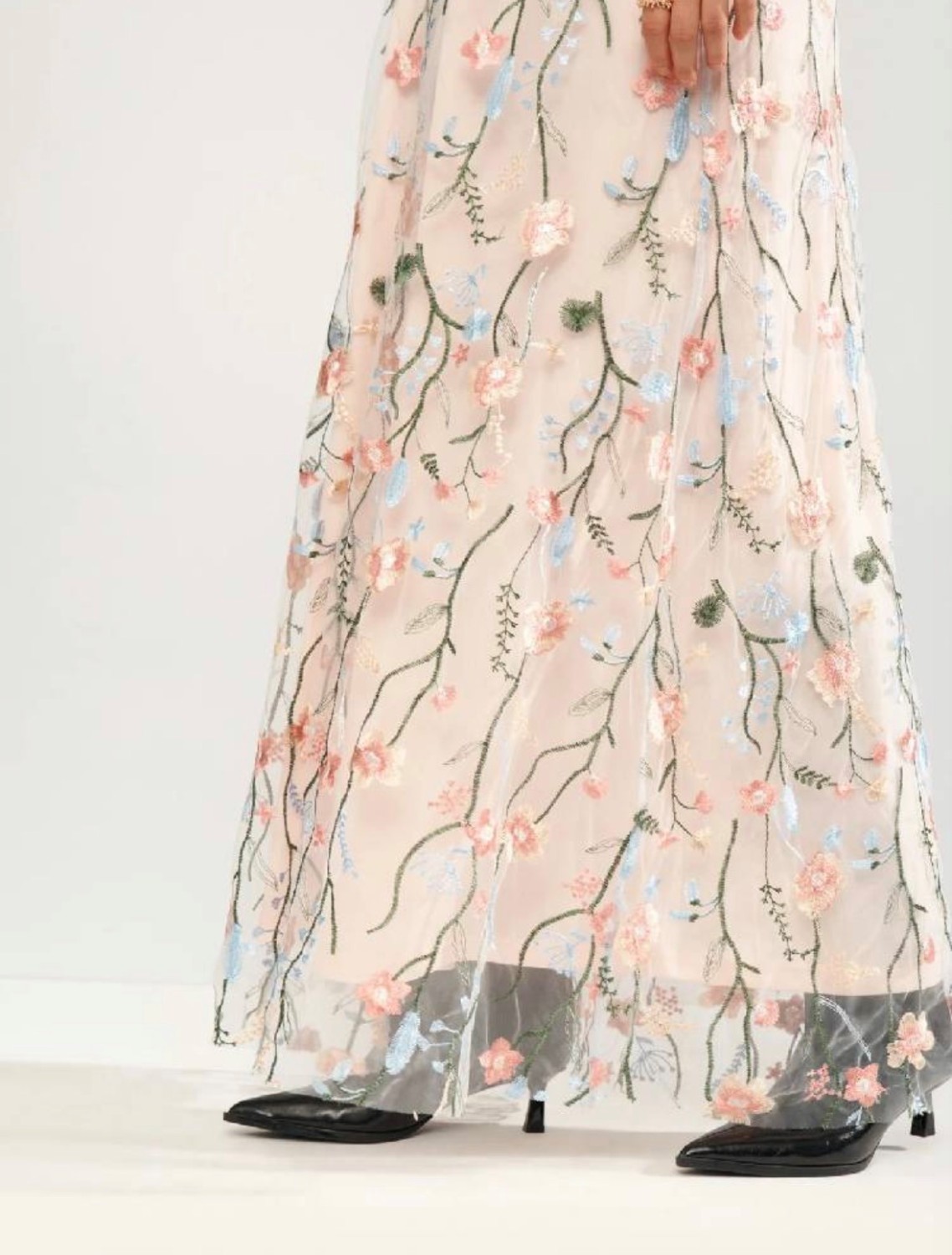 Nucoralina Skirt Rosa Blomster