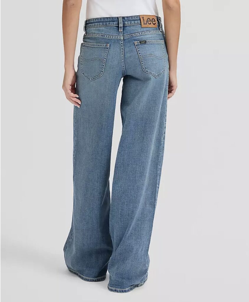 LEE HOPE Mid Rise Baggy icy layers blå