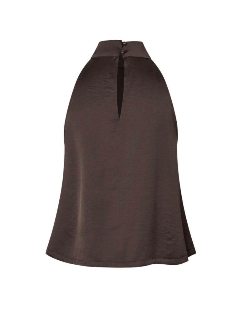 ZUZEEL-M sateng halterneck-top brun