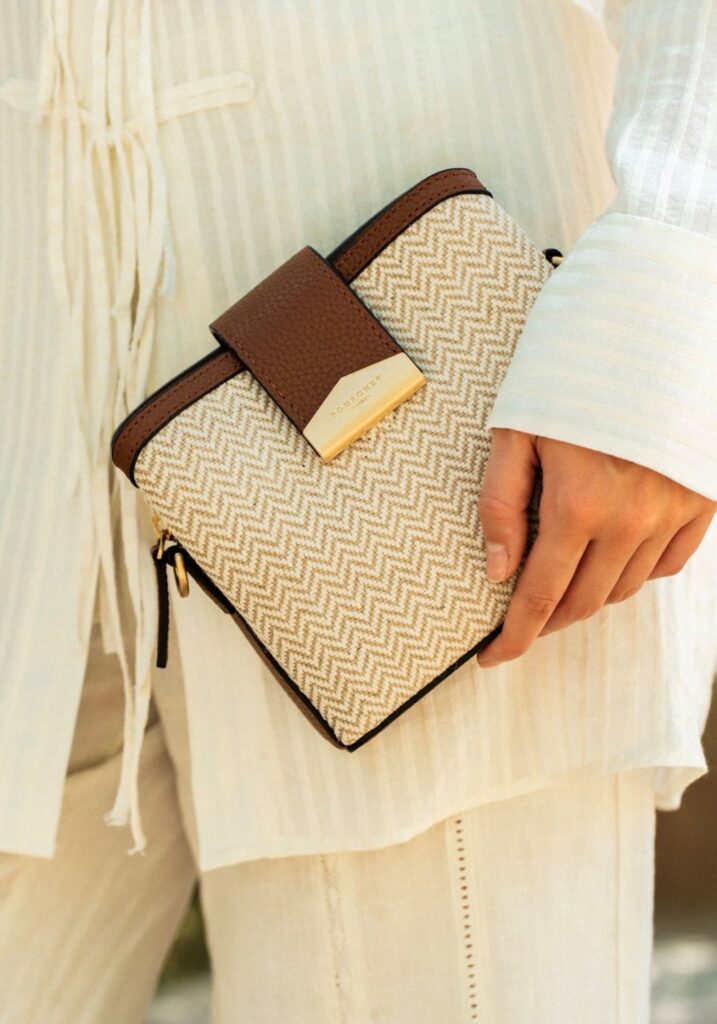 CAVALCADE cotton/leather chevron 26071 gull