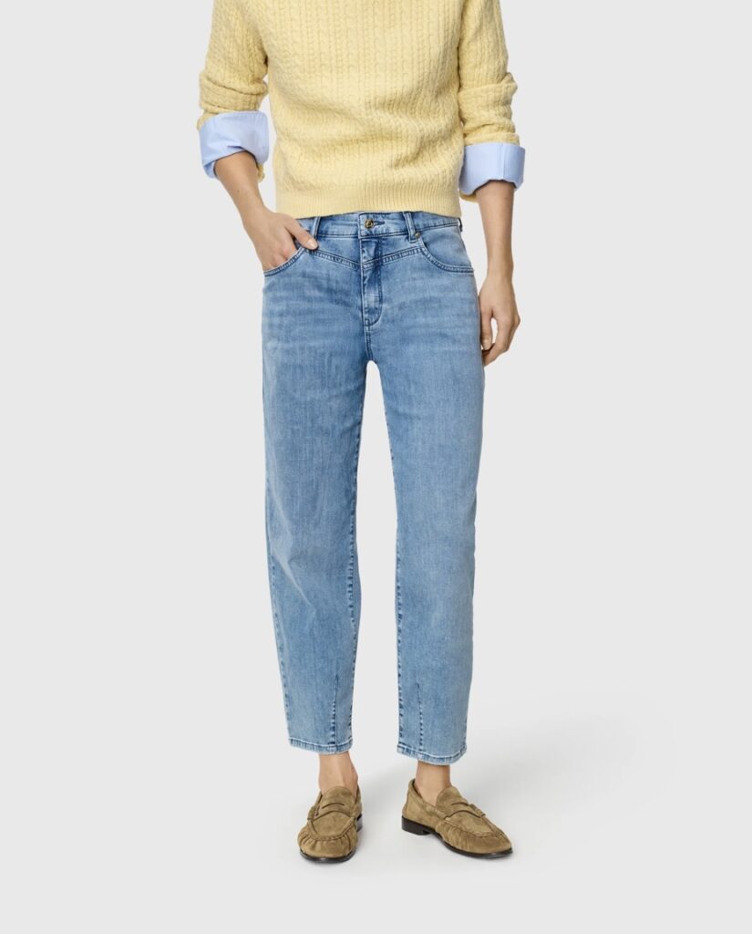 MAC BOBBIE relaxed fit barrel leg blå