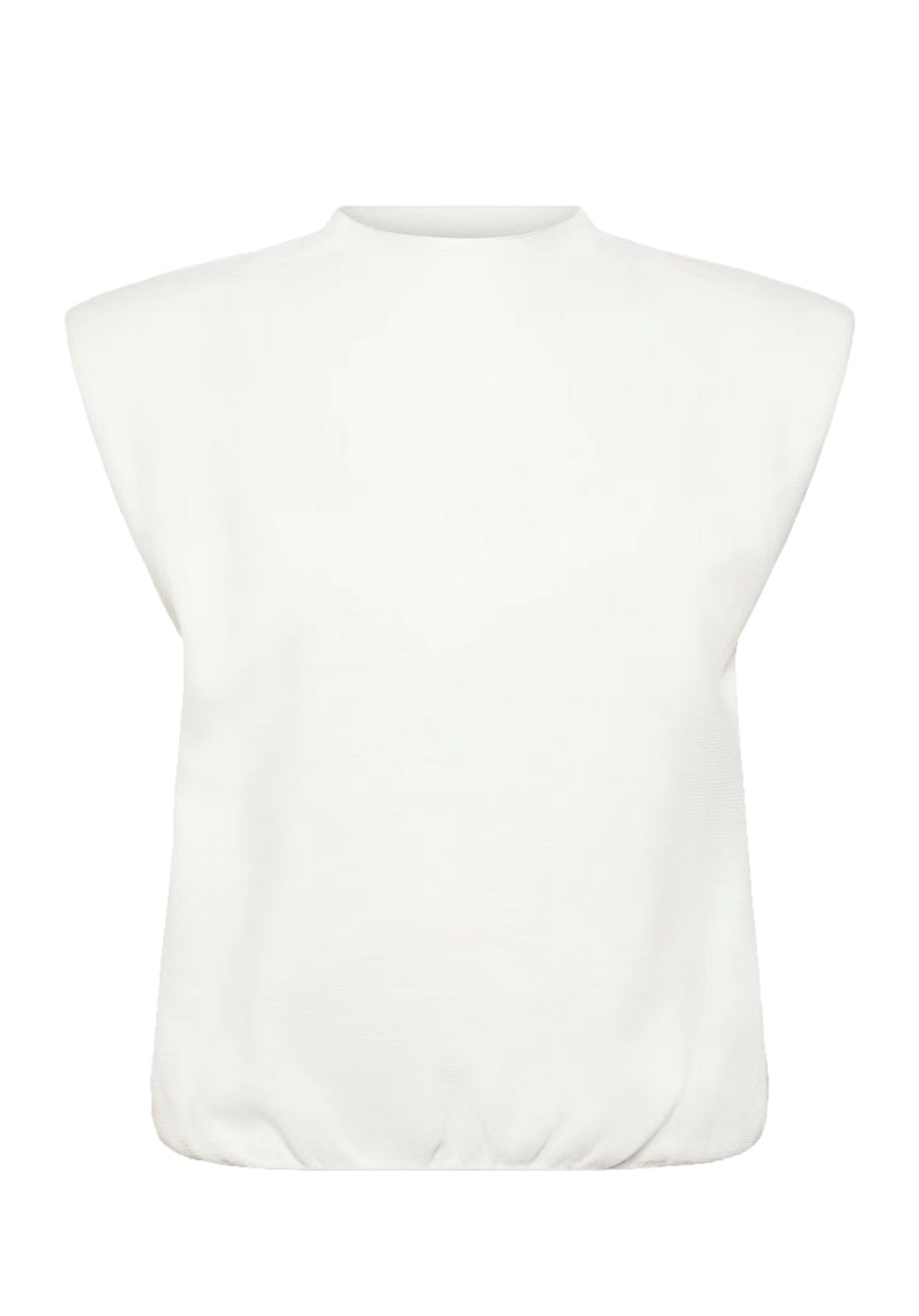 MSFauna knit vest cloud dancer hvit