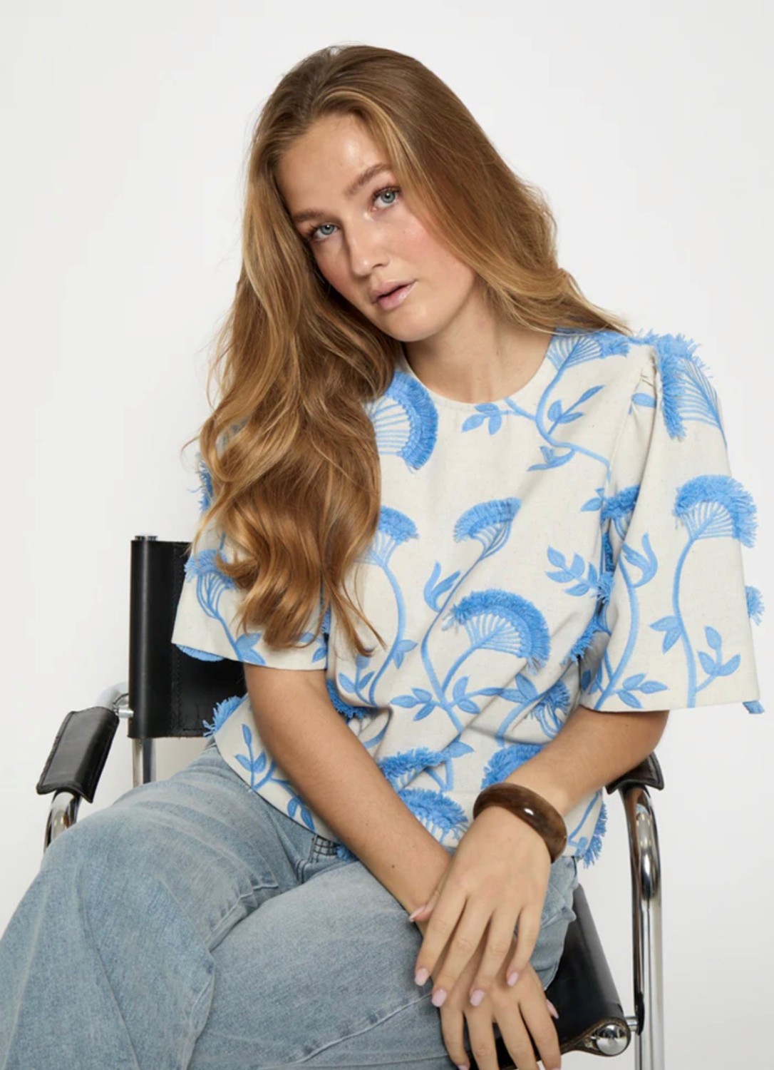 MSMisja blouse skyway blå