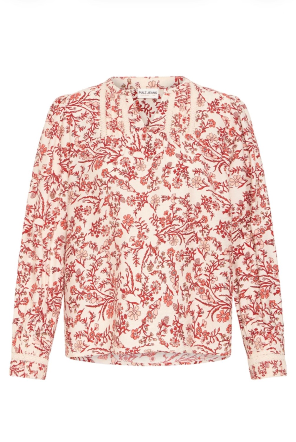 PZABRINA Bluse Rød Blomster