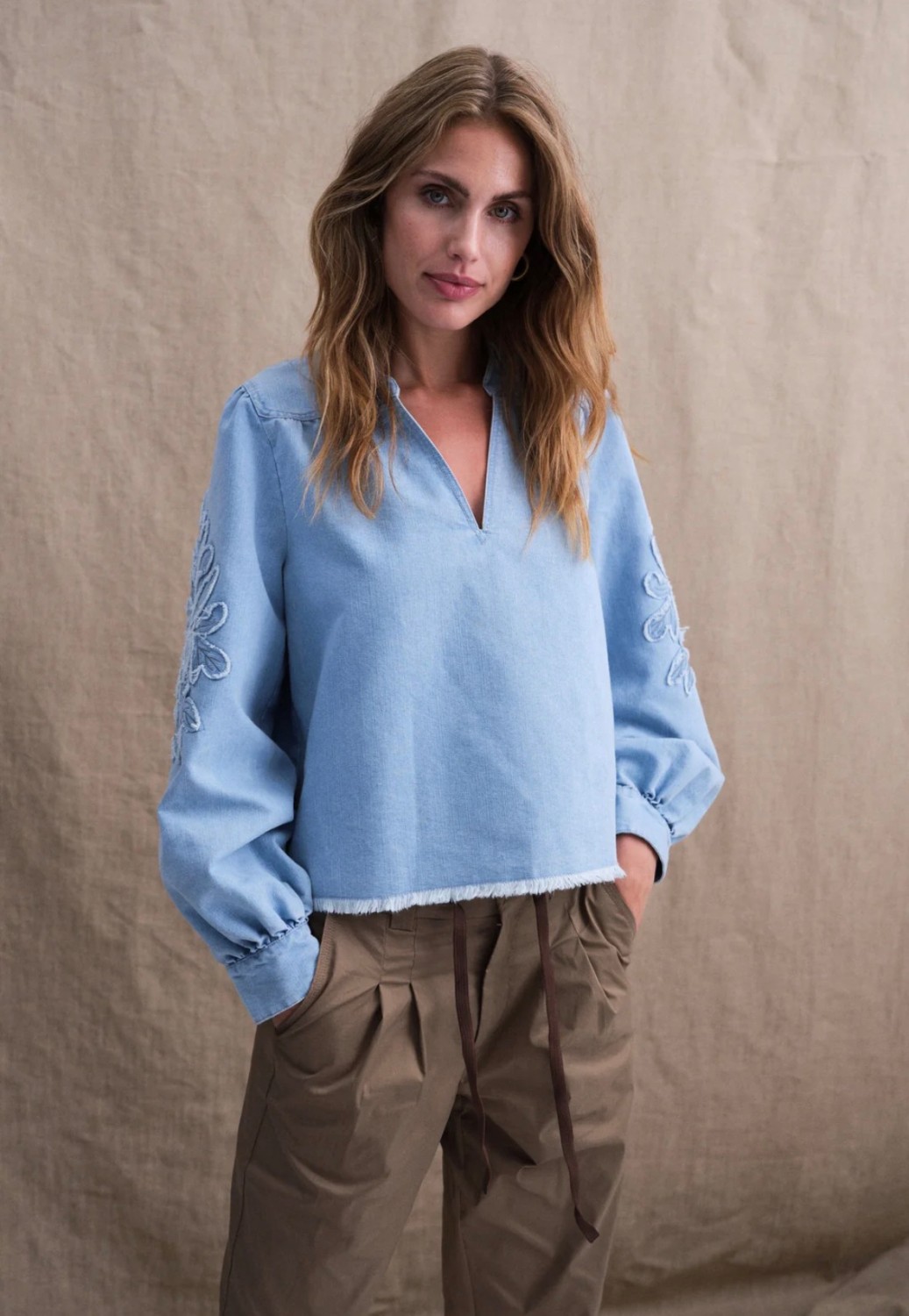 SalomaGo blouse blå