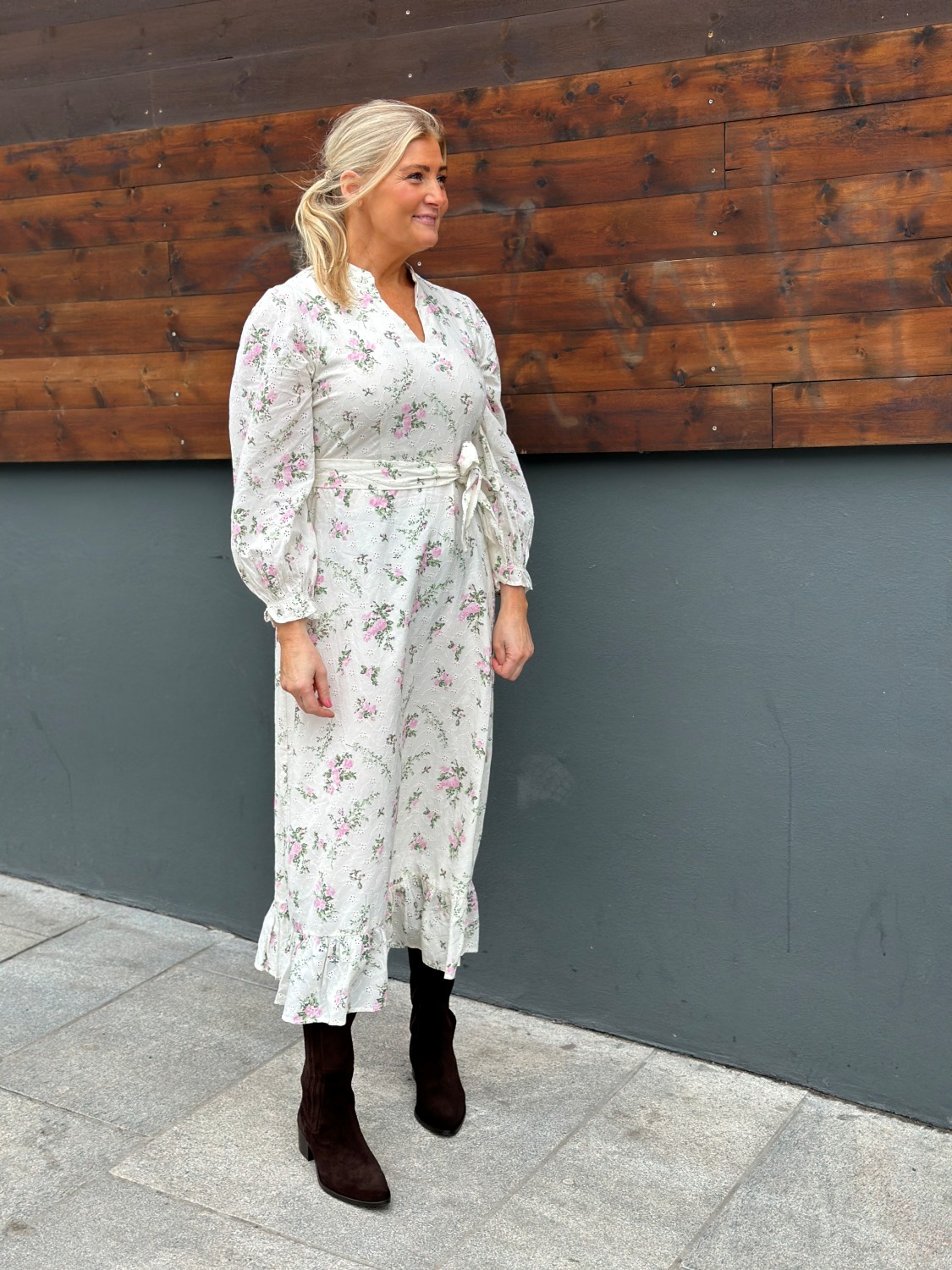 VIMIADA EMB maxi dress blomster