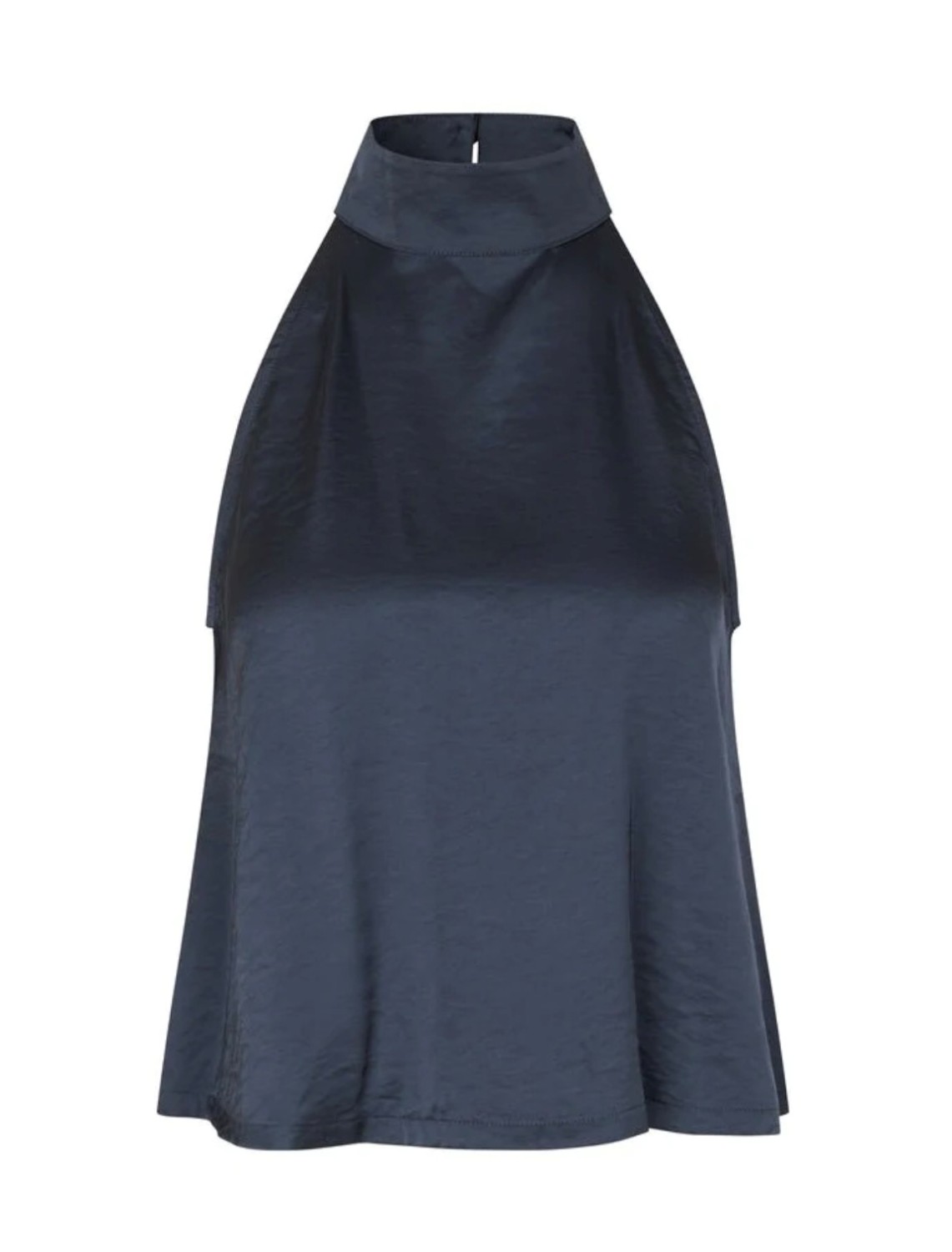 ZUZEEL-M sateng halterneck-top navy blå