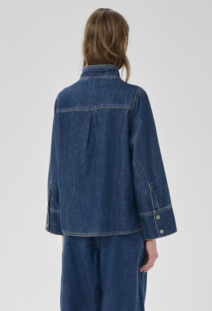 HilmaMW 171 boxy bouse denim blå