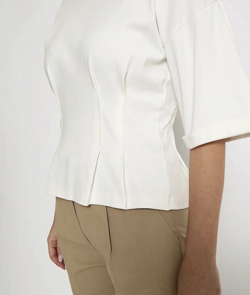 MSJuniana GOTS t-shirt cloud dancer hvit