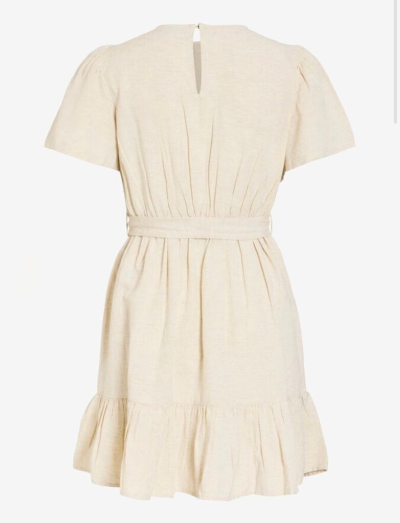 VIPRISILLA new s/s short dress SLNM beige