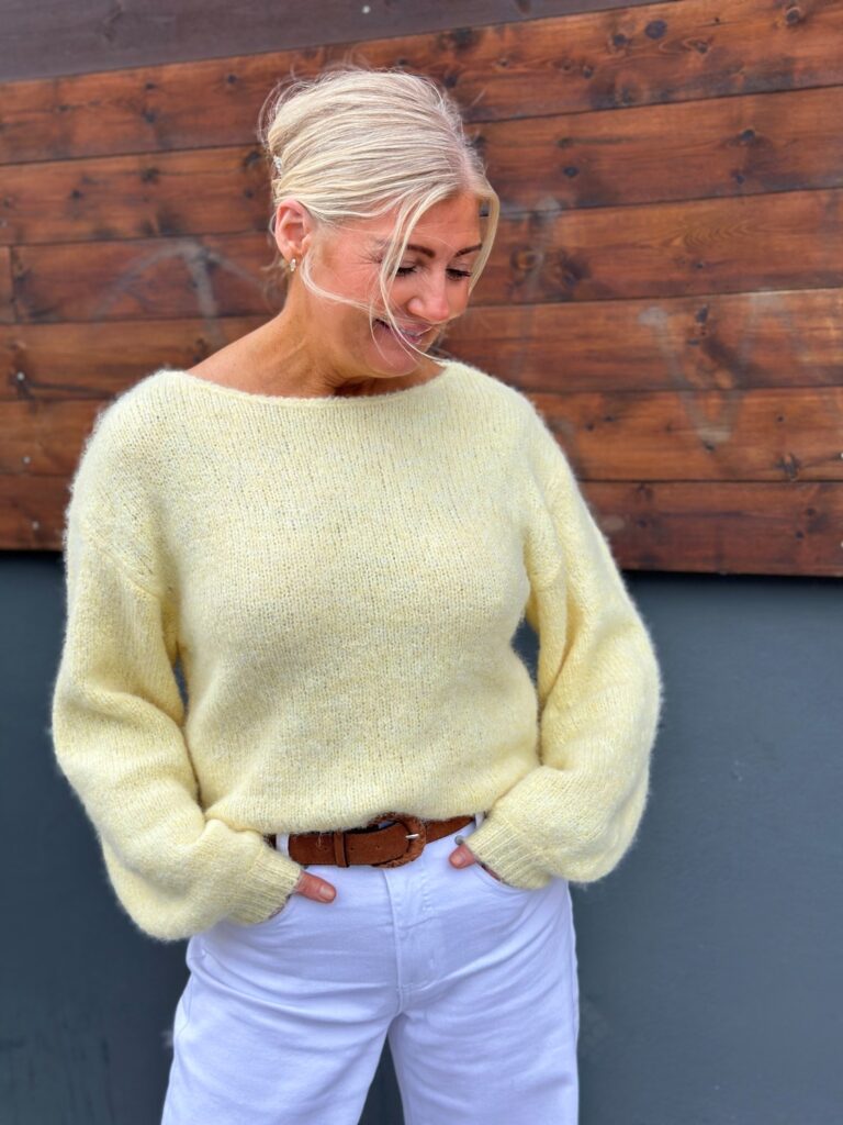 VIMARLEY L/S knit pullover noos pastell gul