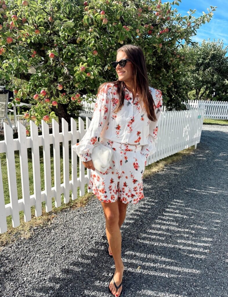 VIELMA bai hw shorts blomster hvit