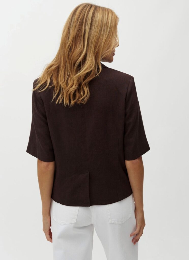 SHAWNA Morven-m lin blazer brun