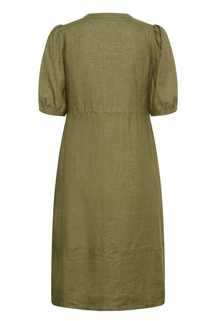 CUaniela Molly Placket dress Dusty Green
