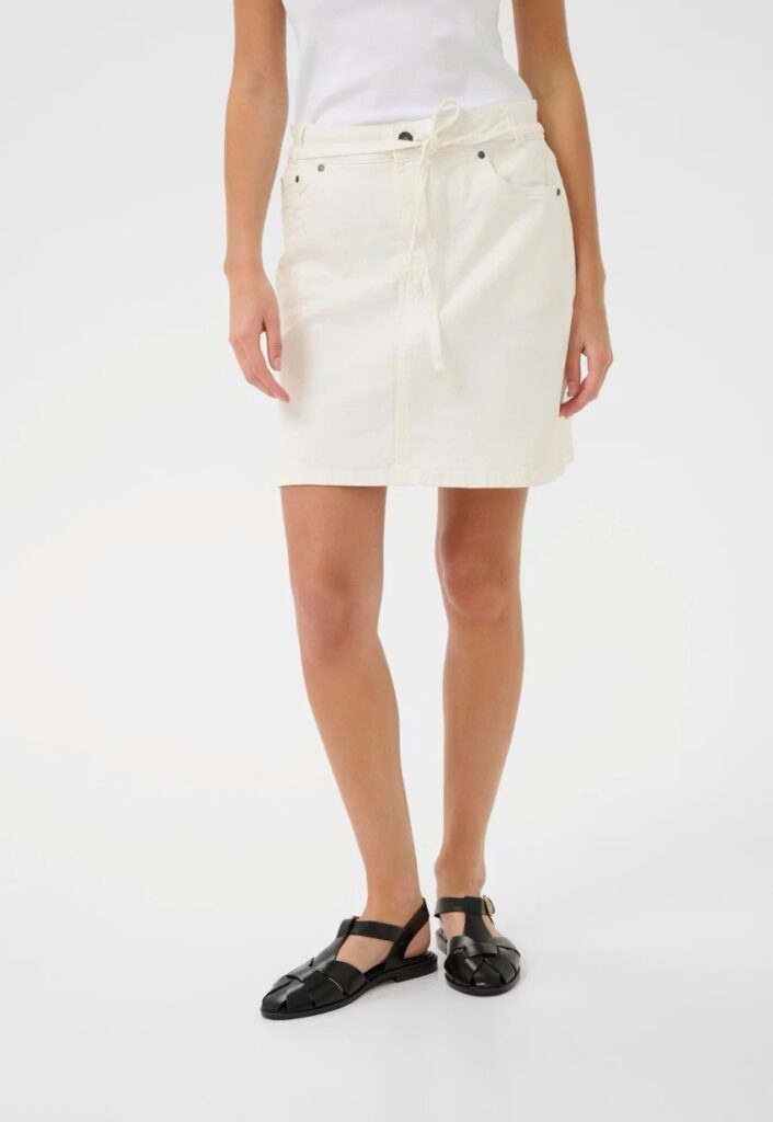 CUtali Ami skirt denim sløyfe hvit