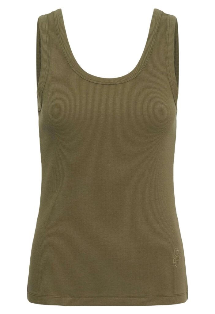 CUalyssa rib tanktop dusky grønn