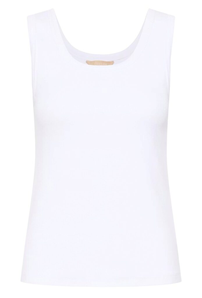 CUalyssa rib tanktop hvit