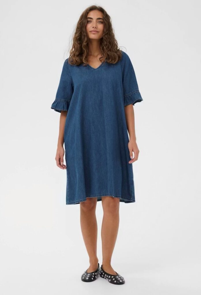 CUlava arpa dress mørk blå