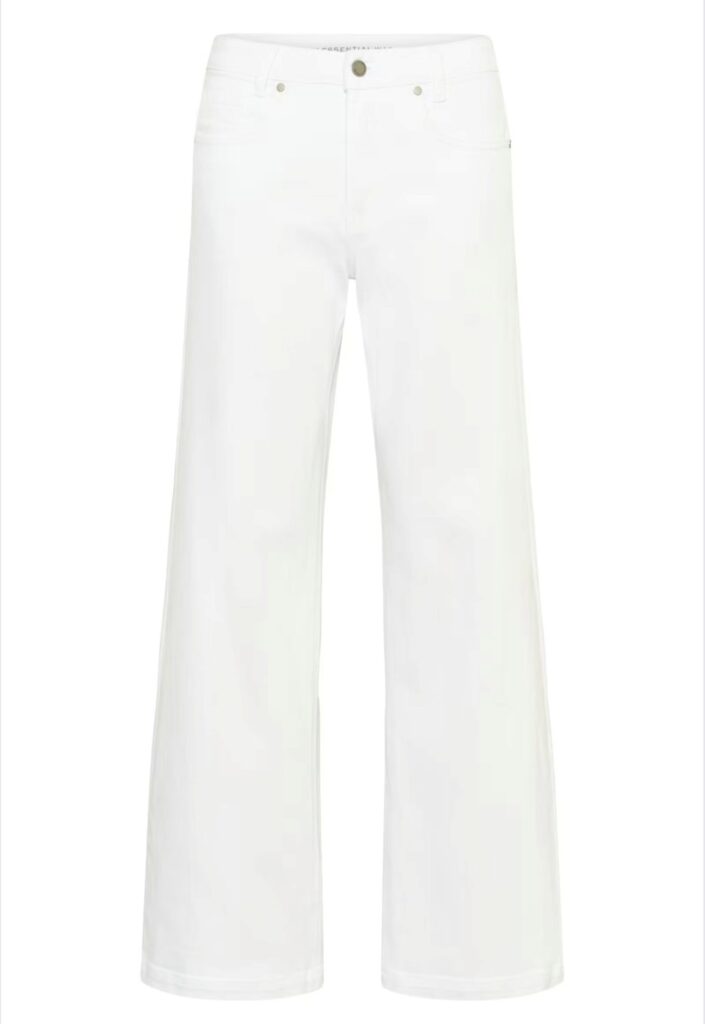 LOUIS MW 157 High Wide Jeans Hvit