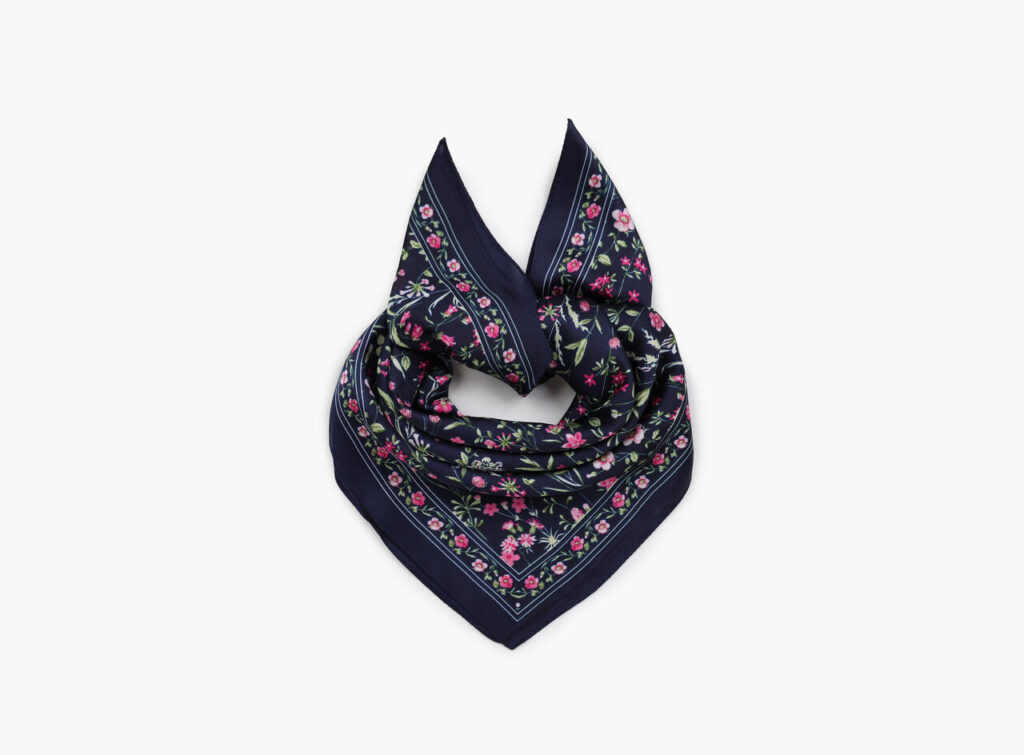 Manzini Skjerf med floral blå