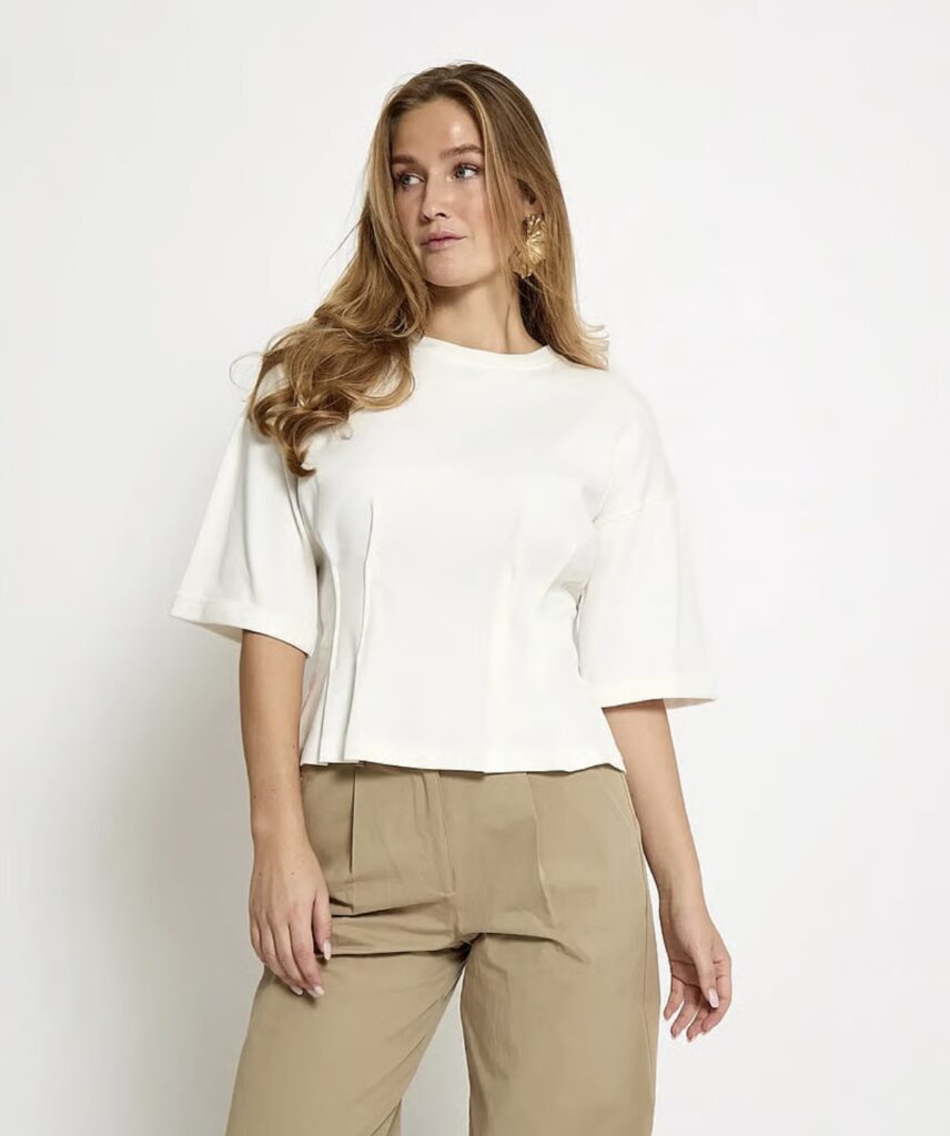 MSJuniana GOTS t-shirt cloud dancer hvit