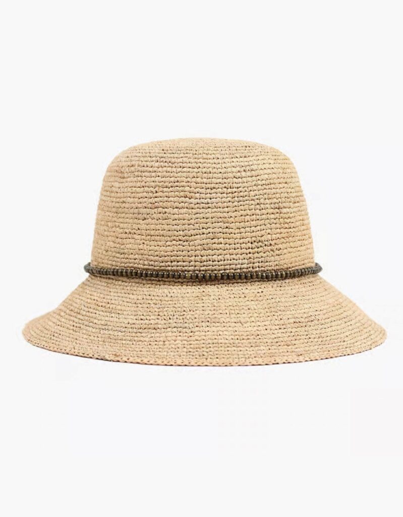 NOHR Ida big bucket hat justerbar sand