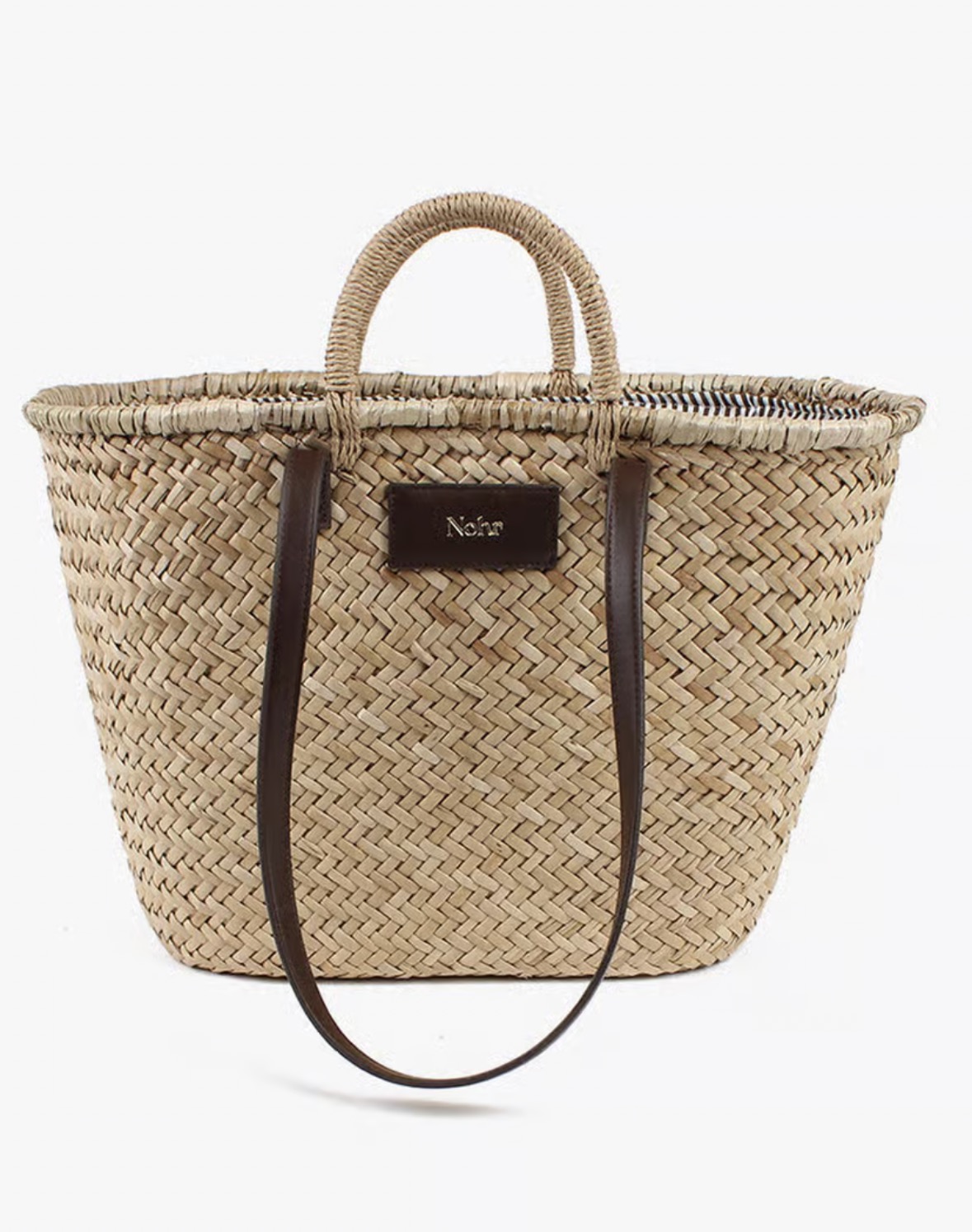 NOHR Thale bag stråveske stor nature sand