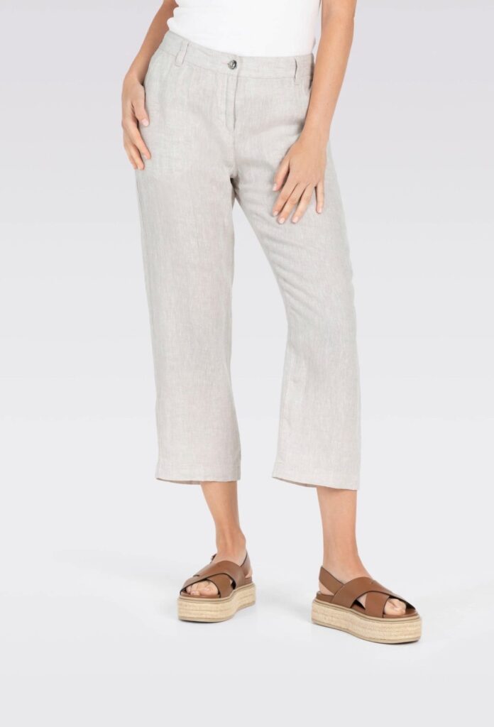 NORA cropped fog grey melang