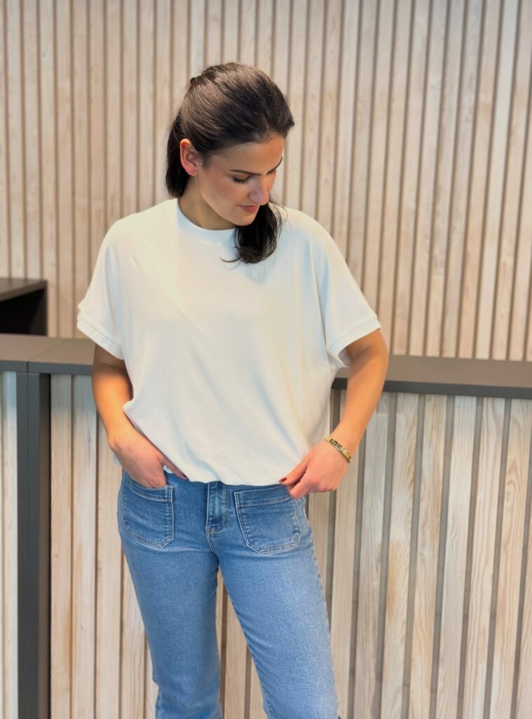 Nuleah Boxy tee Hvit