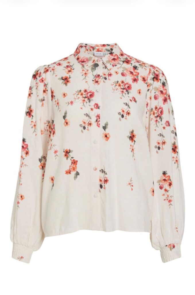 VIELMA BAI L/S shirt/ln/2 blomster