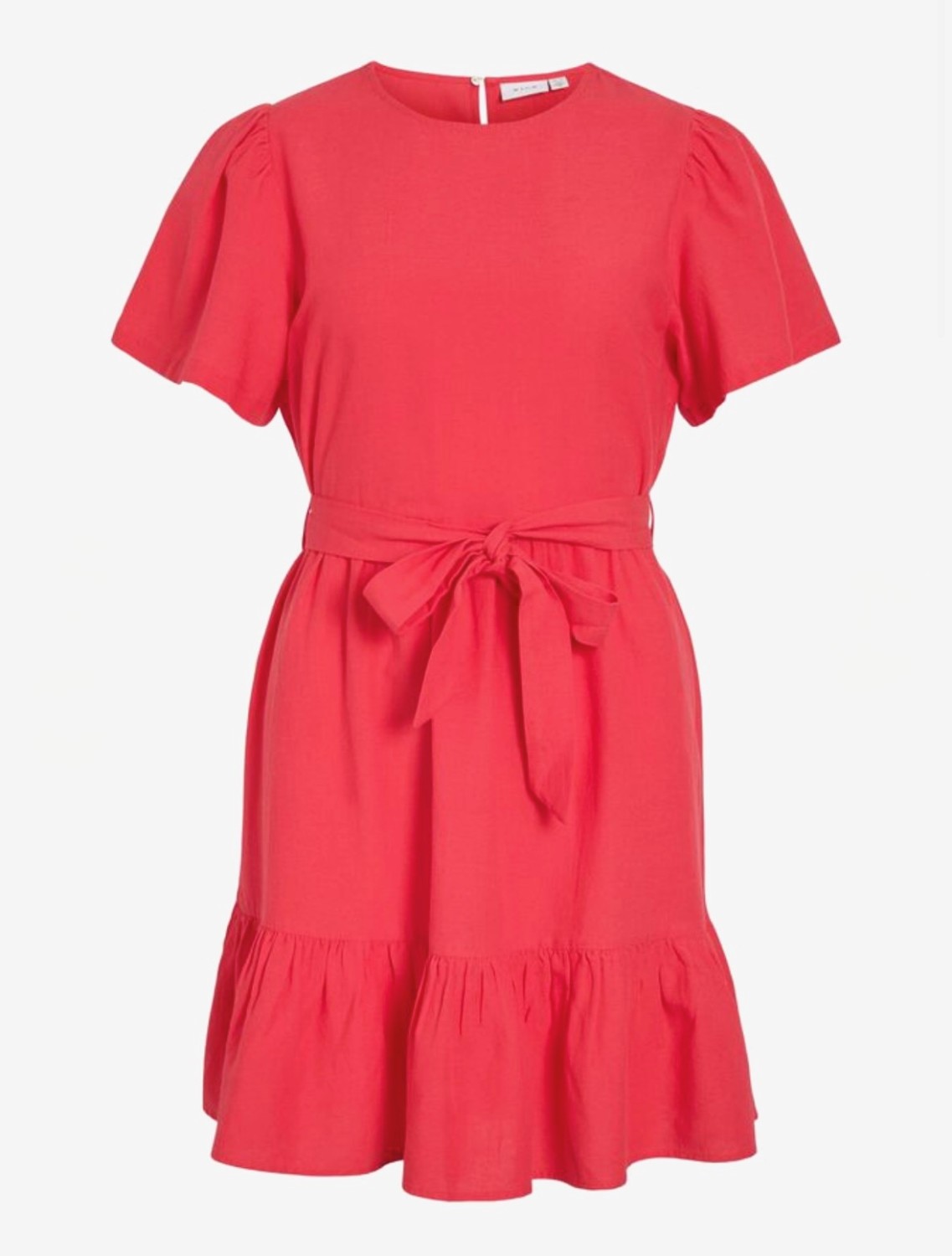 VIPRISILLA new s/s short dress hibiscus rød