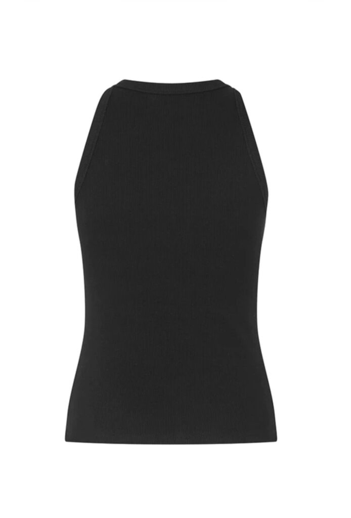 Evelyn jaxson-m ribbestrikk singlet sort