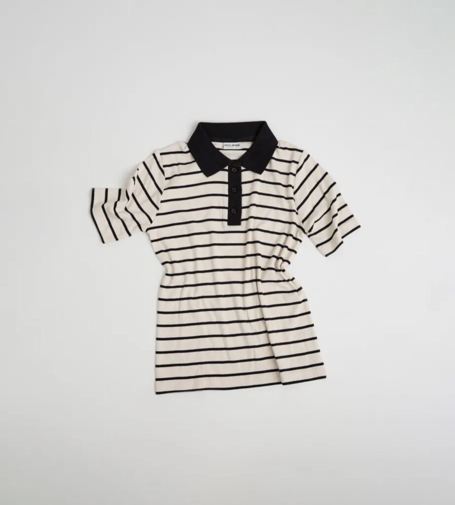PZALLESIA POLO striped cloud dancer