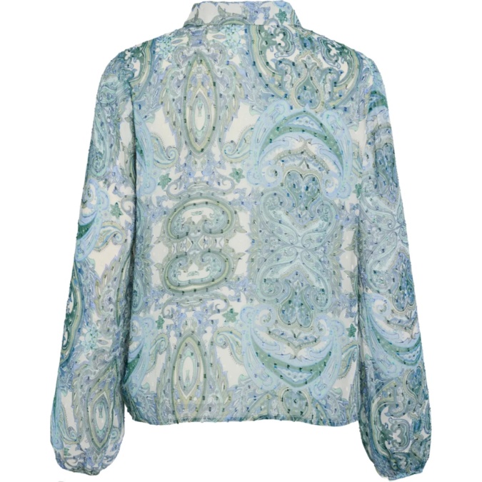 VIPRAYA new ls shirt grønn/blå